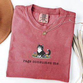 Funny Cat Meme Rage Consumes Me T-Shirt