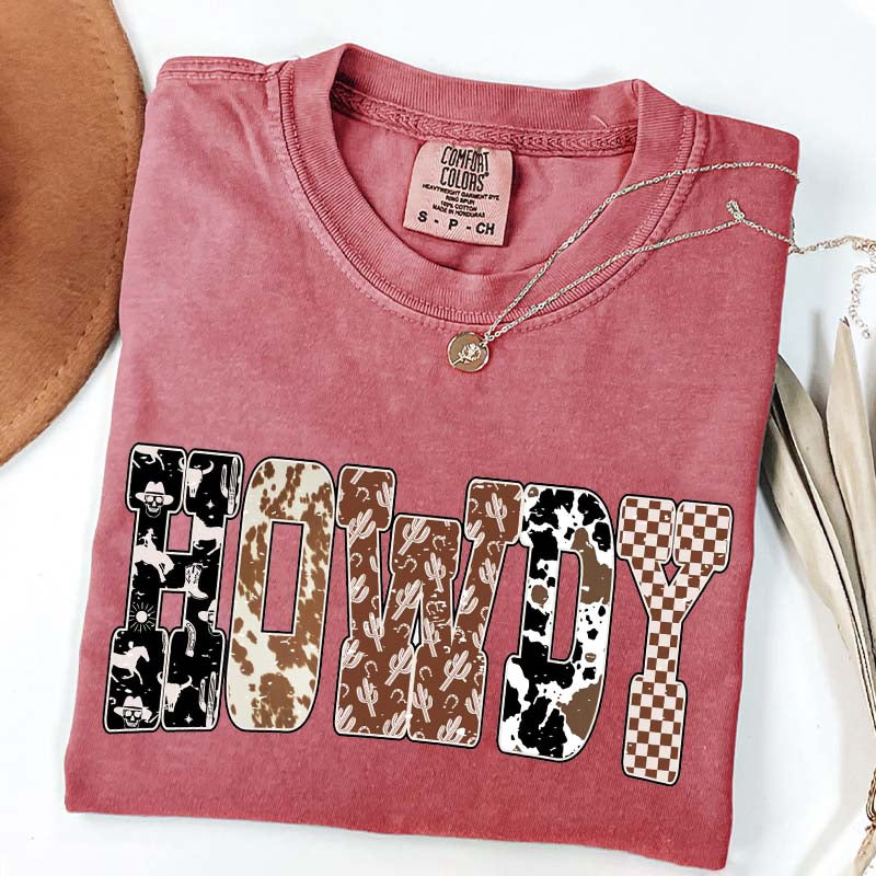 Comfort Colors Howdy Cowgirl Cute T-Shirt