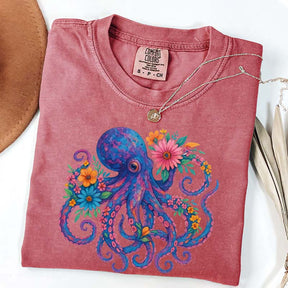 Octopus Floral T-Shirt