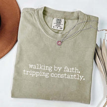 Walking by Faith Inspirational T-Shirt