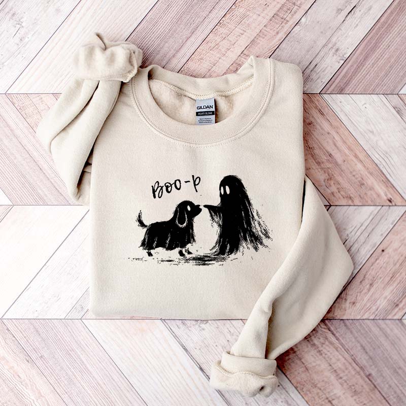 Funny Ghost Puppy Boo-P Dog Sweatshirt