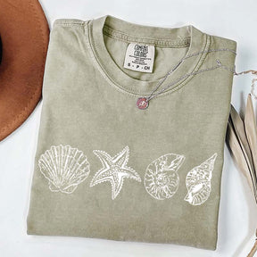 Seashell Coastal Aesthetic T-Shirt