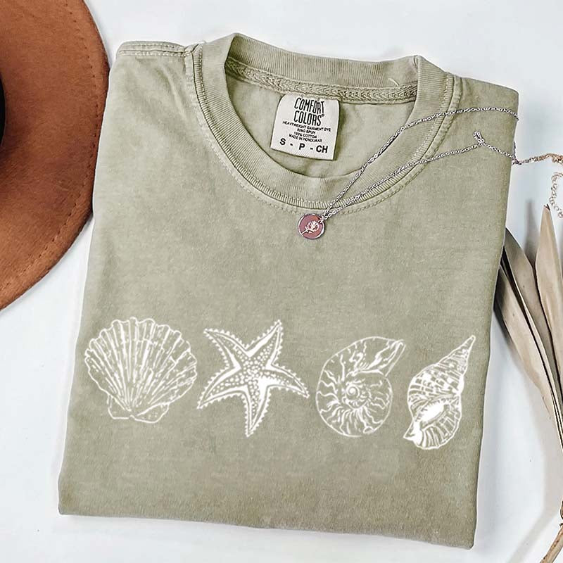 Seashell Coastal Aesthetic T-Shirt