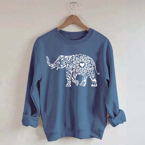 Elephant Floral Sweatshirt