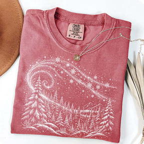 Vintage Winter Forest Trees T-Shirt