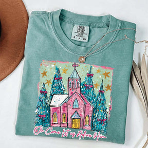 Oh Come Let Us Adore Him Christmas T-Shirt