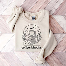 Cute Coffee & Books Club Sweatshirt