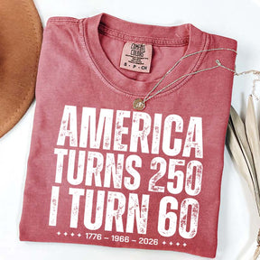 Custom Birthday America Turns 250 T-Shirt