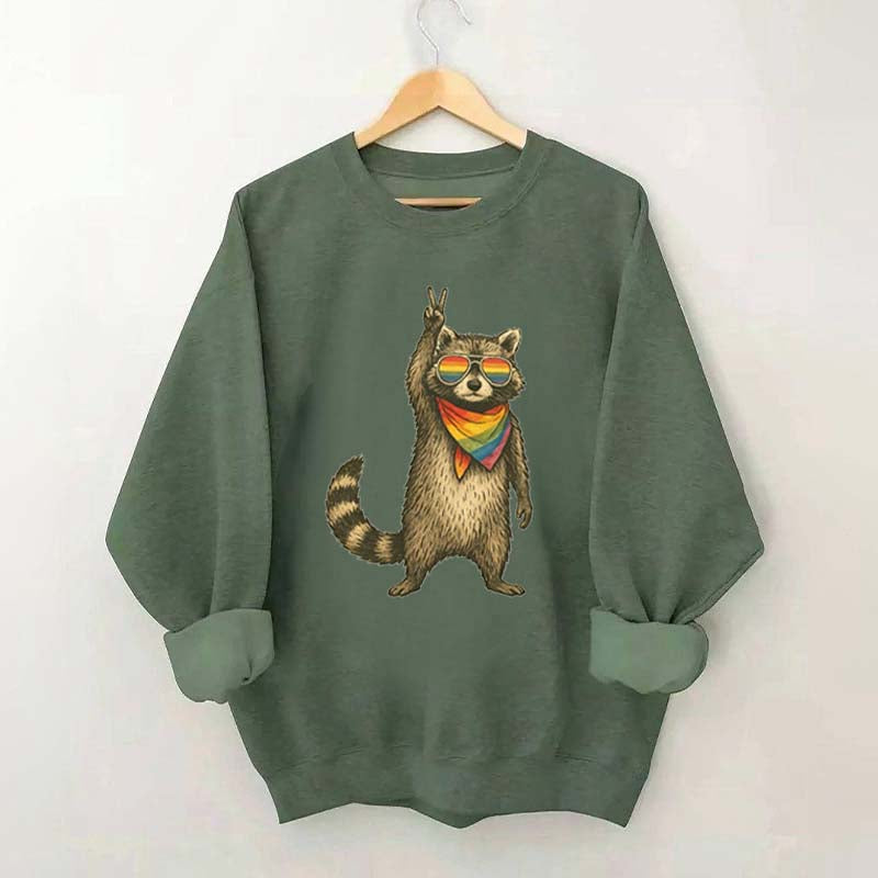 Raccoon Pride LGBT Sweatshirt