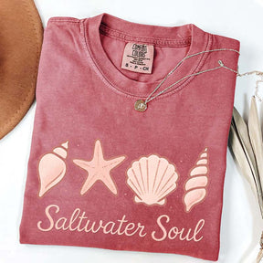 Seashell Graphic Comfort Colors Beach T-Shirt