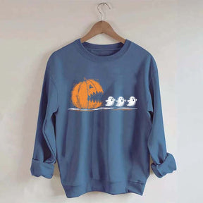 Halloween Pumpkin Eat Ghost Party Sweatshirt