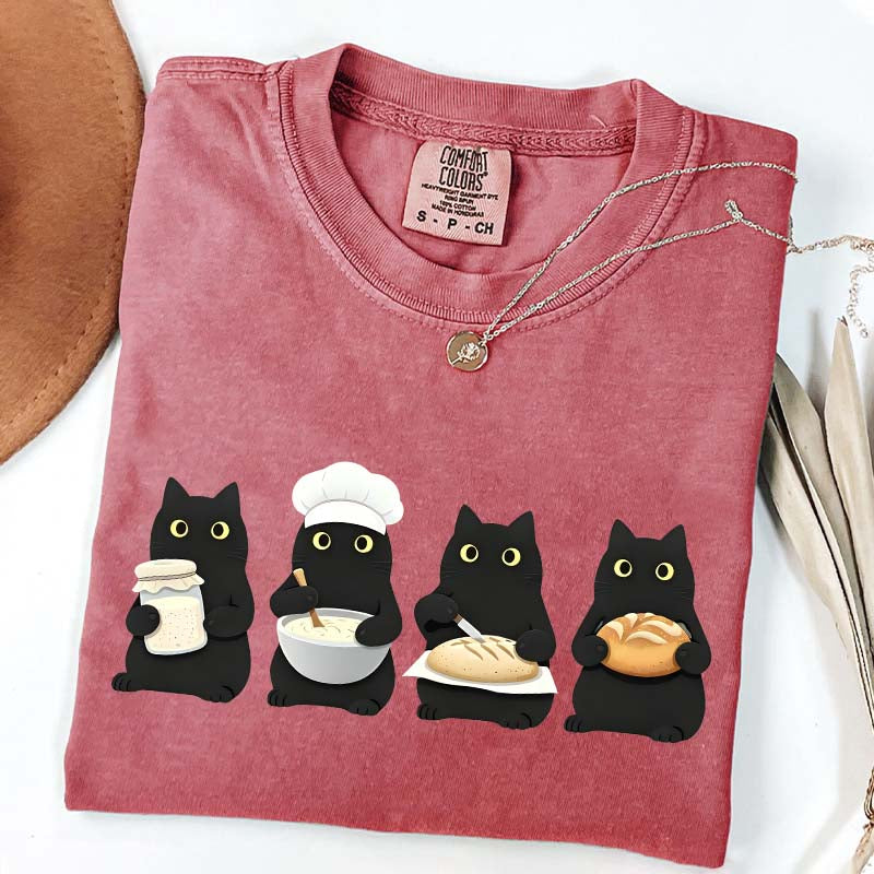 Black Cats Sourdough T-Shirt