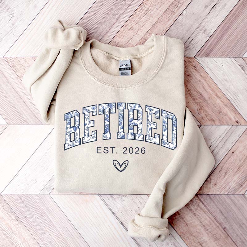 Floral Retired Est 2026 Sweatshirt