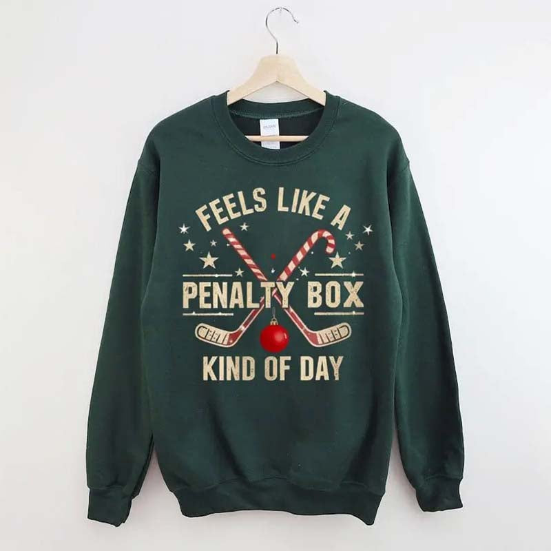 Hockey Penalty Box Christmas Sweatshirt