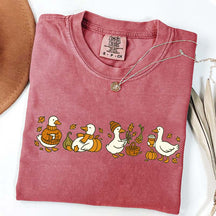 Fall Goose Vibes Autumn Coffee Pumpkin T-Shirt