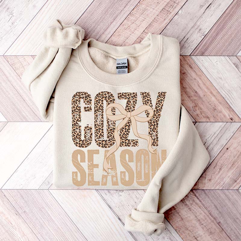 Leopard Fall Cozy Season Sweatshirt