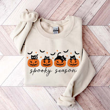 Spooky Season Black Cats Pumpkin Sweatshirt