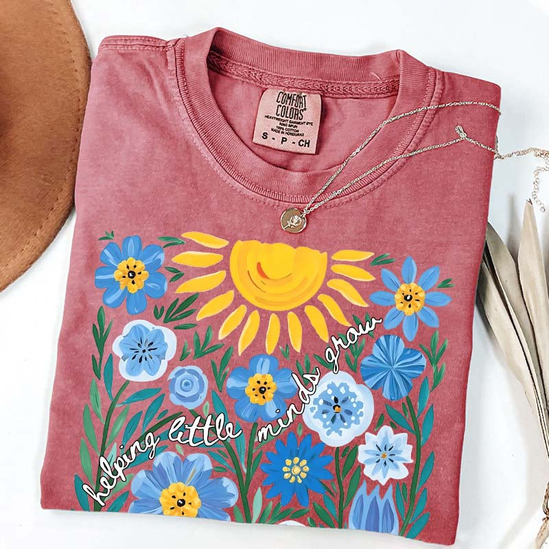 Helping Little Minds Grow Floral T-Shirt