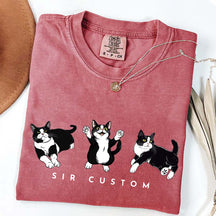 Custom Tuxedo Cat T-Shirt