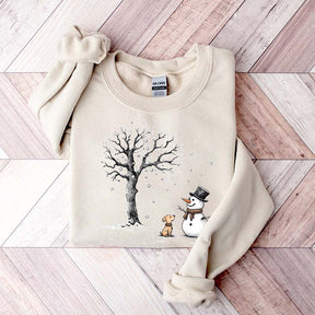 Christmas Let it Snow Cute Dog Sweatshirt