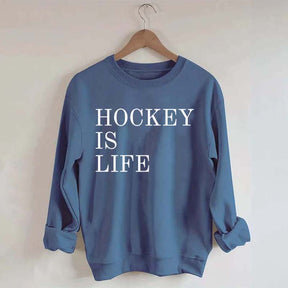 Hockey Is Life Minimalist Sweatshirt