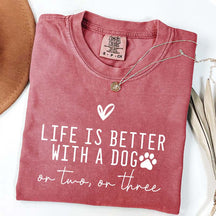 Minimalist Life Is Better With A Dog T-Shirt