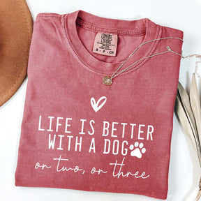 Minimalist Life Is Better With A Dog T-Shirt