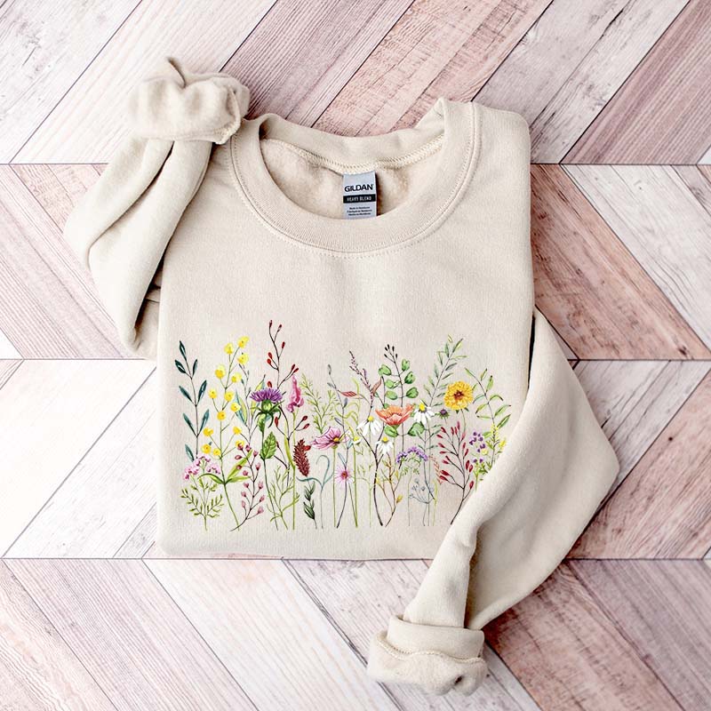 Vintage Pastel Floral Cute Sweatshirt