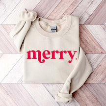 Minimalist Merry Christmas Sweatshirt