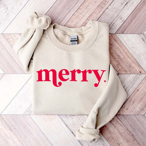 Minimalist Merry Christmas Sweatshirt