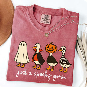 Cute Just a Spooky Goose Halloween T-Shirt