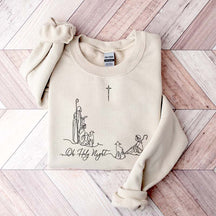Oh Holy Night Faith Based Sweatshirt