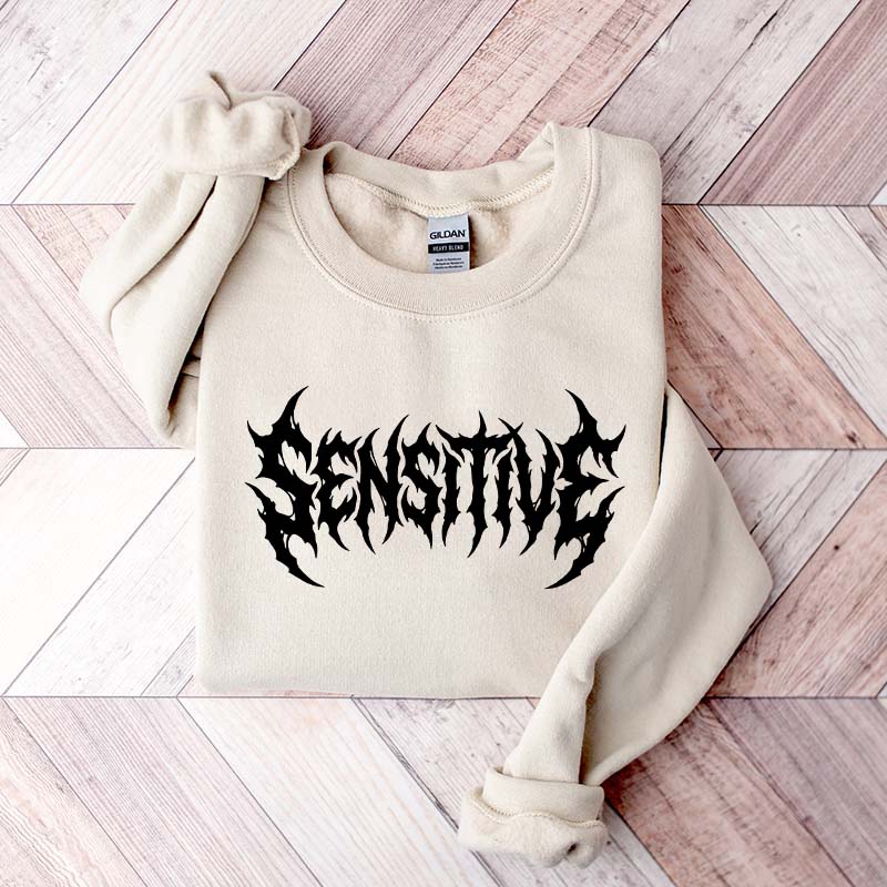 Sensitive Feminist Workout Retro Sweatshirt