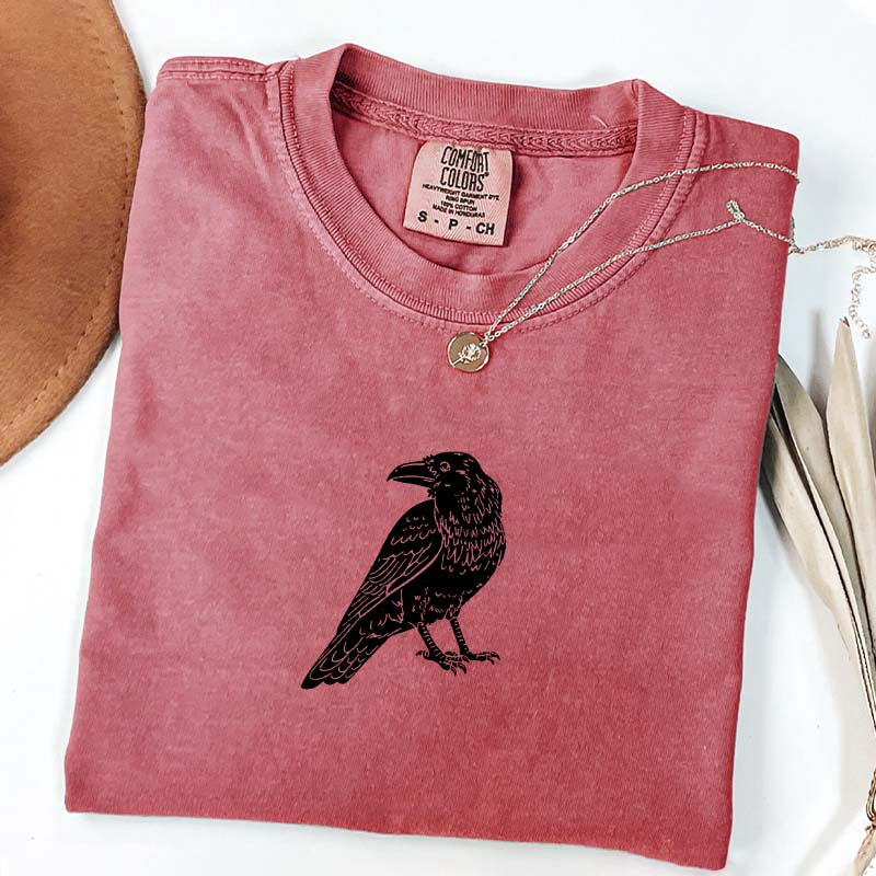 Vintage Crow Lover Black Raven T-Shirt