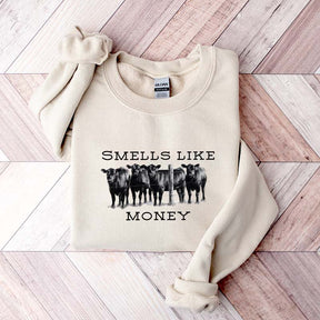 Smells Like Cattle Western Cow Sweatshirt