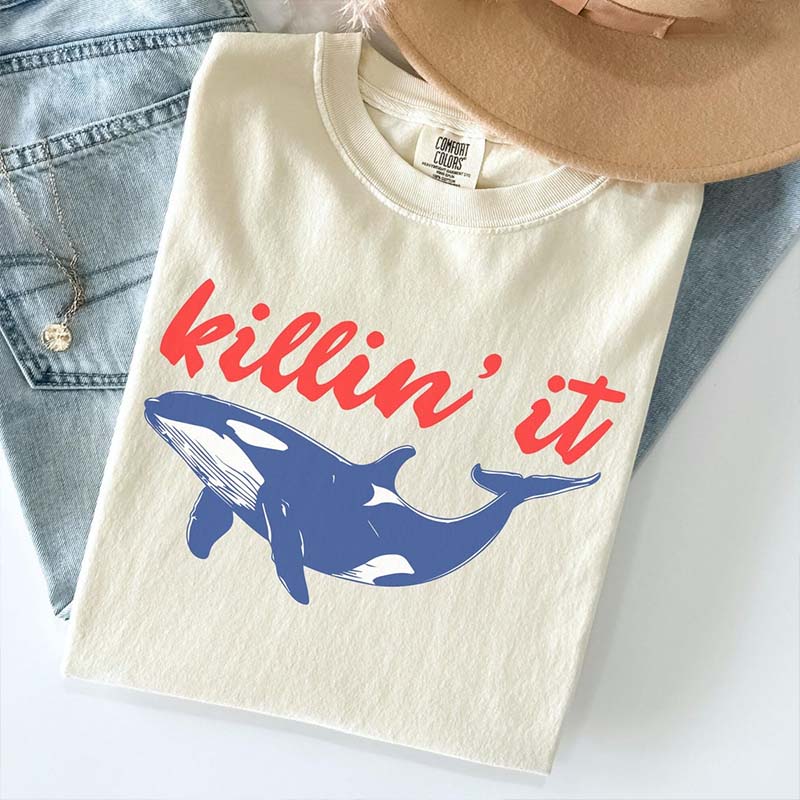 'Killin' It' Whale T-Shirt
