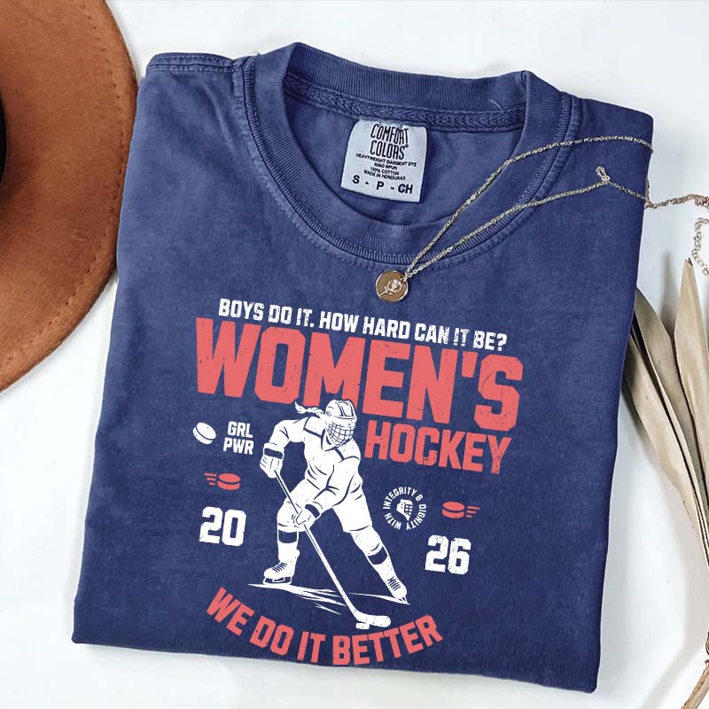 Hockey Lover Merch Feminist T-Shirt
