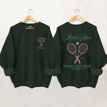 Personalized Tennis Club Coach Sweatshirt