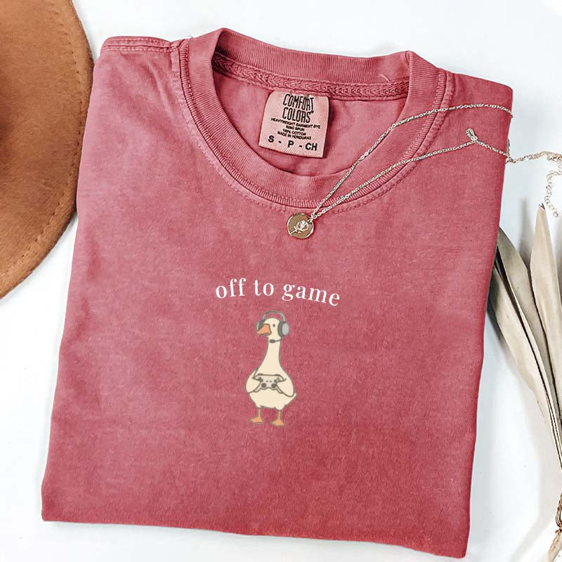 Off To Game Goose Mothers T-Shirt