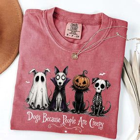 Cute Dogs Because People Are Creepy T-Shirt