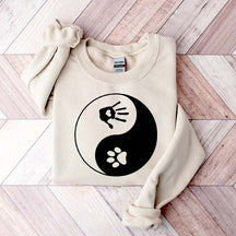 Yin and Yang Dog Paw Sweatshirt