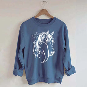 Rider Horse Lineart Sweatshirt