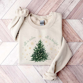 Minimal Chic Holiday Bright Christmas Tree Sweatshirt