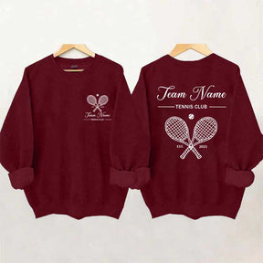 Personalized Tennis Club Matching Team Sweatshirt