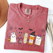 Halloween Nursing Doodle T-Shirt