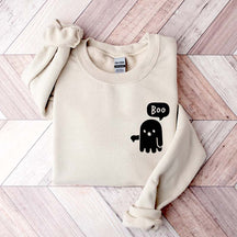 Boo Ghost Halloween Sweatshirt