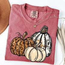 Leopard Pumpkin Thanksgiving Gift T-Shirt