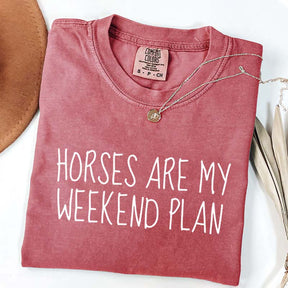 Horses Are My Weekend Plan T-Shirt