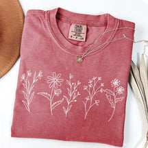 Floral Cottagecore Simple T-Shirt