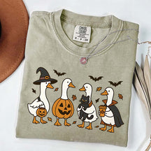 Halloween Ghost Pumpkin Bat Cat T-Shirt